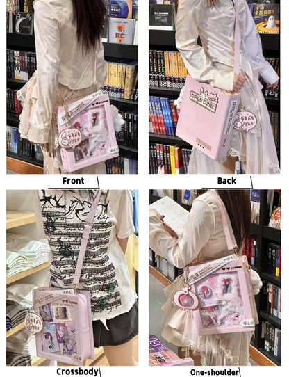 Kawaii Itabag Cute Crossbody Bag Embroidery Backpack 37258:556614