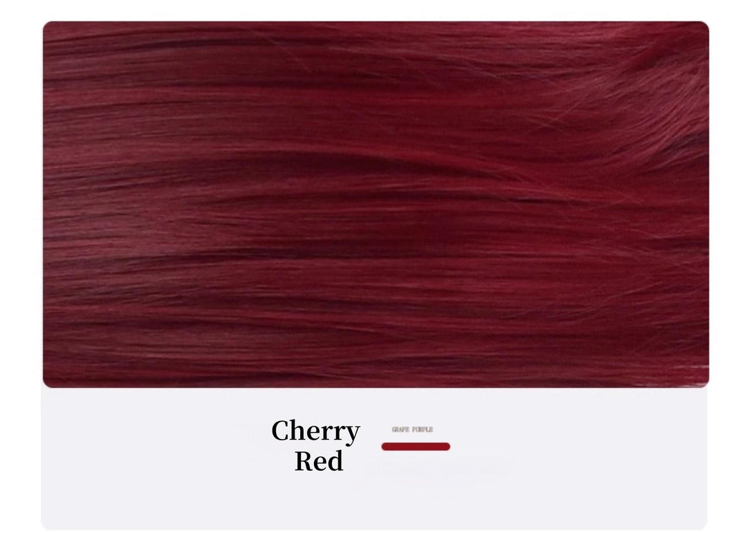 Jirai Kei Wig Gyaru Cherry Red Wig Layered Mid-length Wig 42182:731481