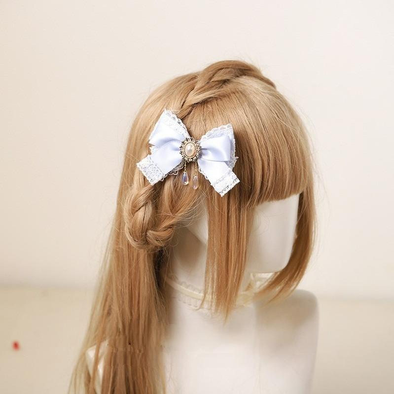 Lolita Headdress Butterfly KC Hairclip Blue Hair Accessory 35782:535984