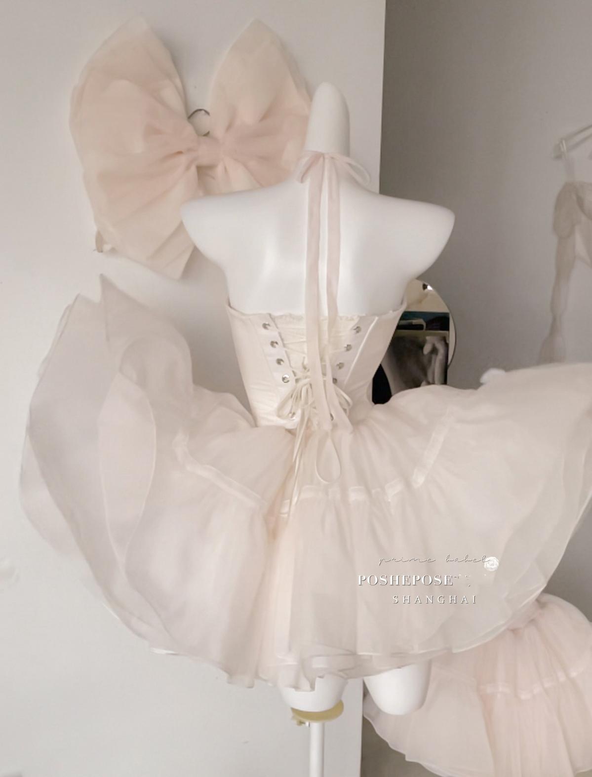 Pink Lolita Dress Corset Dress Princess Dress 36384:540806 36384:540806