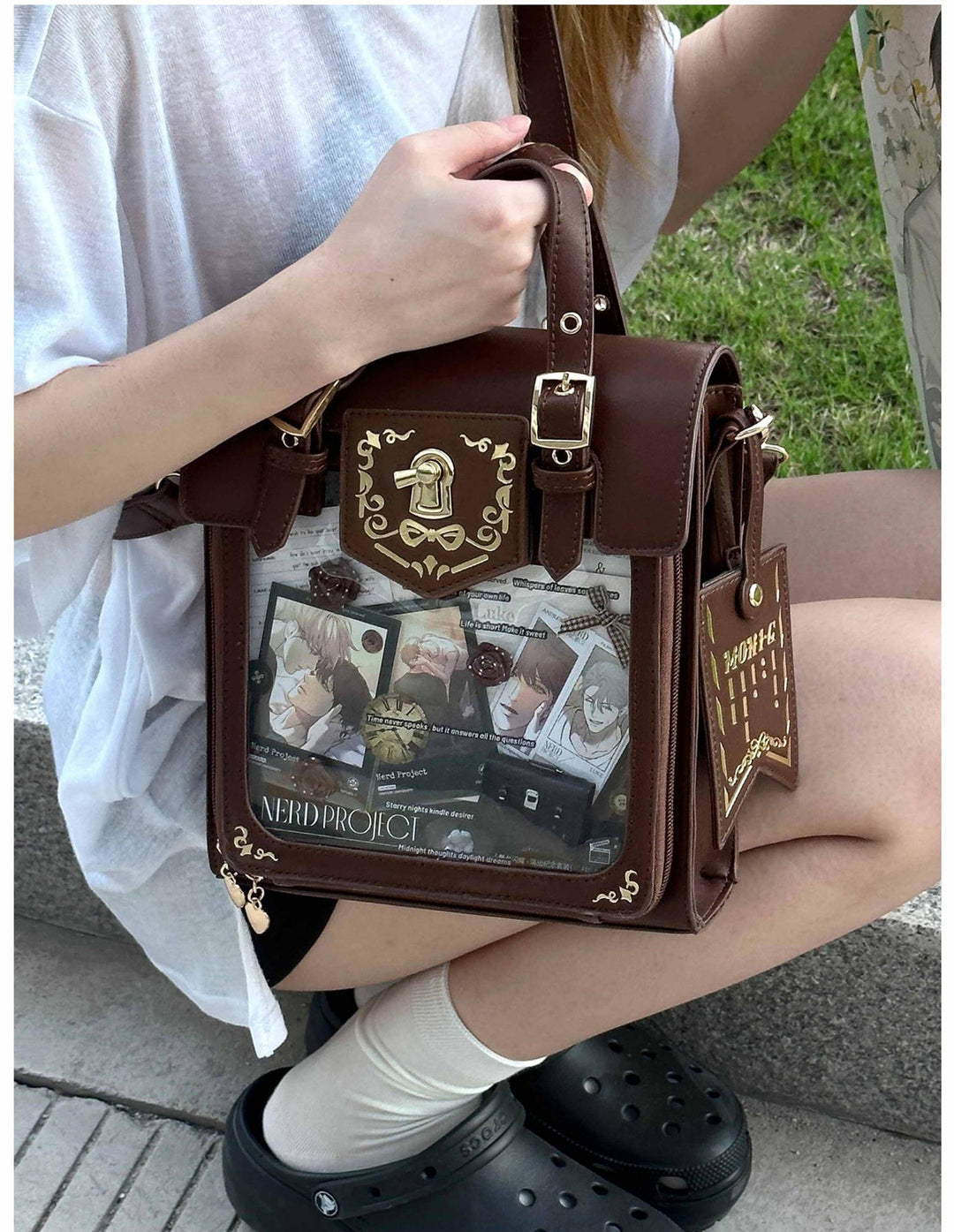 Vintage Embroidered Ita Bag, Clear Display Window 45415:846870