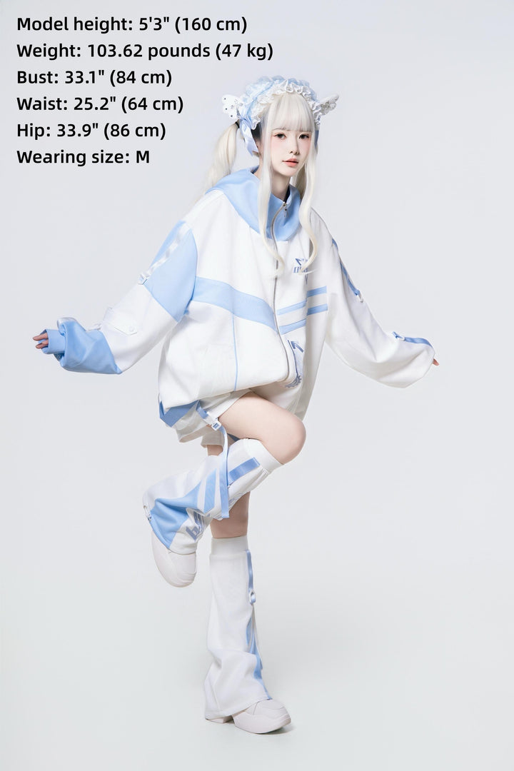 Plus Size Tenshi Kaiwai Outfit, Jacket and Shorts 44120:796987