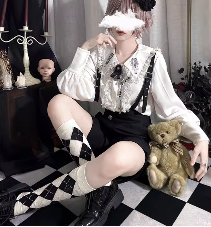 Ouji Lolita Blouse Prince Series Shirt And Suspender Pants 39362:629014