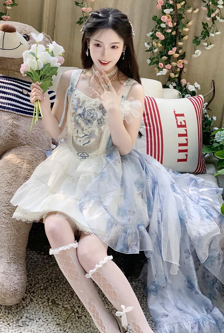 Lolita Dress Prom Dress Ballet Boned Strapless Mini Dress 36242:534190