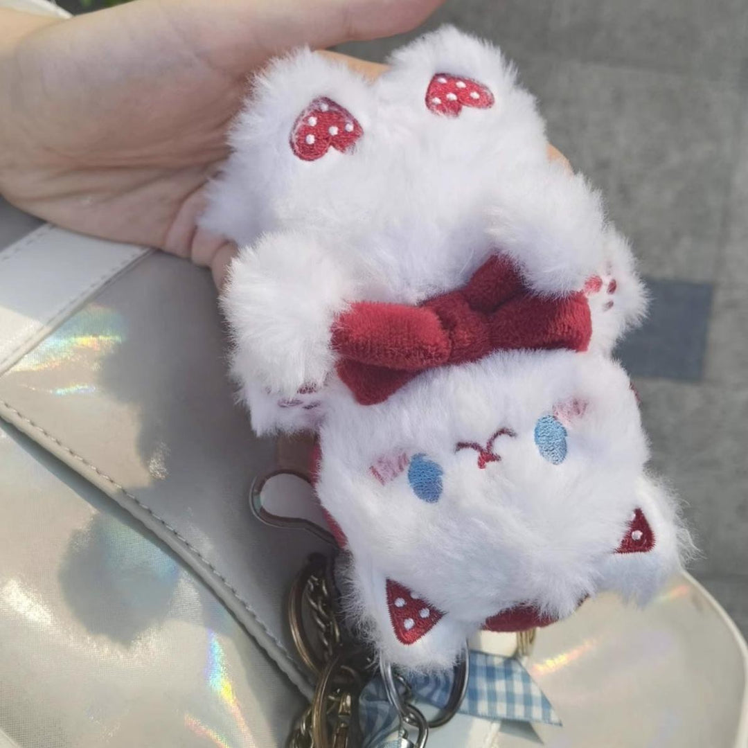 Kawaii Fashion Strawberry Kitten Keychain Plush Doll 21898:331826