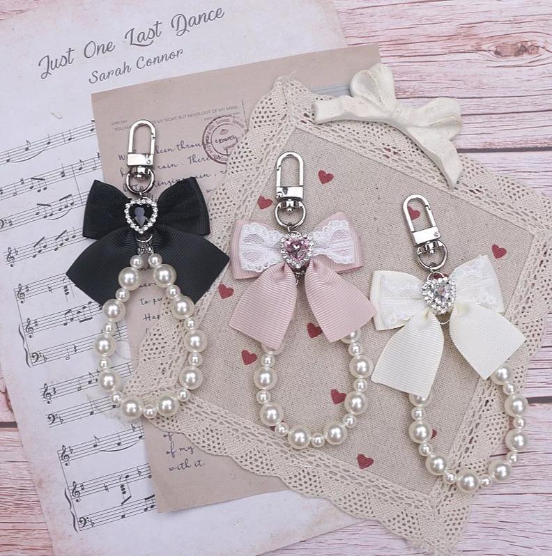 Ryousangata Wallet, Pearl Chain Bow Pendant 45070:839068