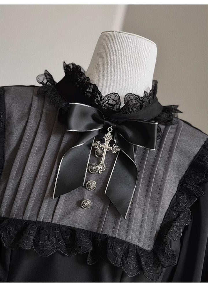 Ouji Lolita Outfit Set with Embroidery Jacket & Dress 43037:764907