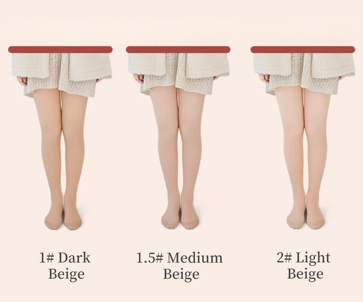 Beige Socks Velvet Stirrup Tights for Autumn and Winter 40030:649608