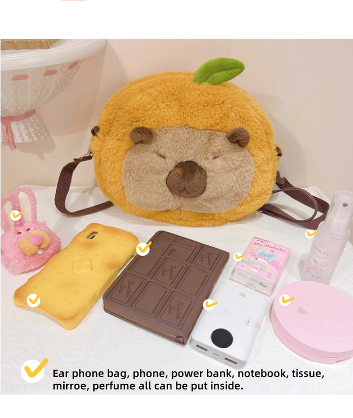 Kawaii Winter Hat Scarf Crossbody Bag 41088:686374