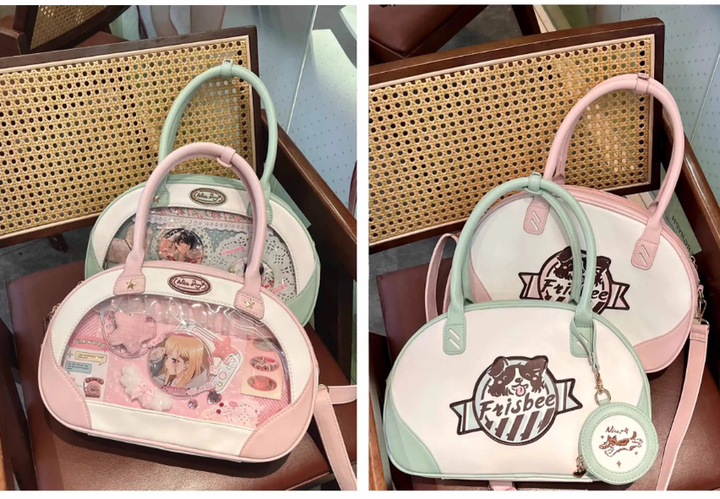 Adorable Itabag Dog Frisbee Crossbody Bag Embroidered Bag 38892:642434