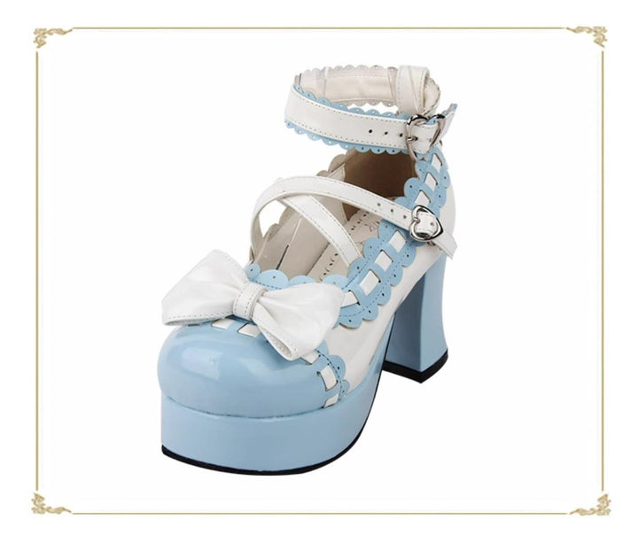 Lolita Shoes High Heels Shoes With Bow 4 Colors 31794:569282 31794:569282