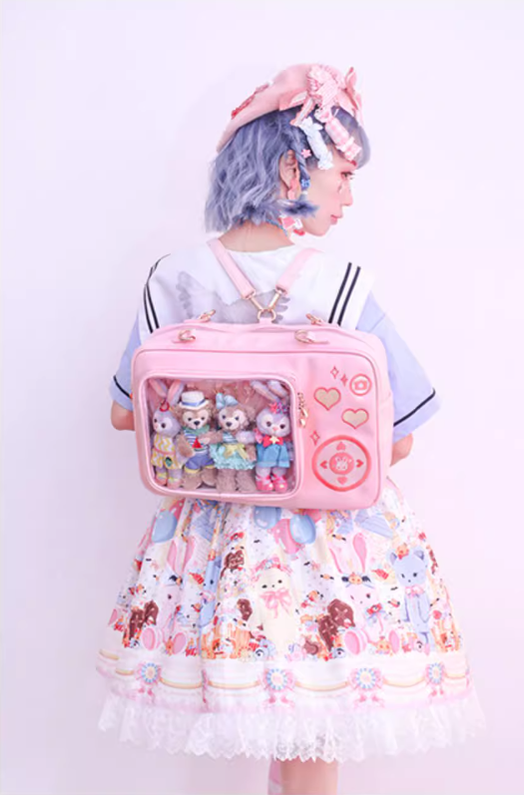 Lolita Ita Bag Kawaii Camera Shaped Shoulder Ita Bag 35774:543564 35774:543564