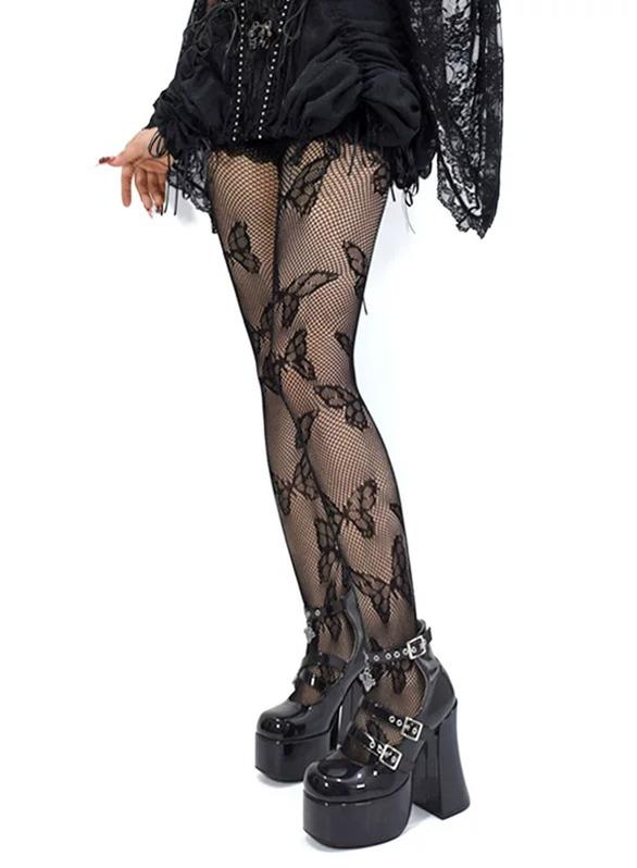 Subculture Fishnet Pantyhose, Butterfly Pattern 45701:860191