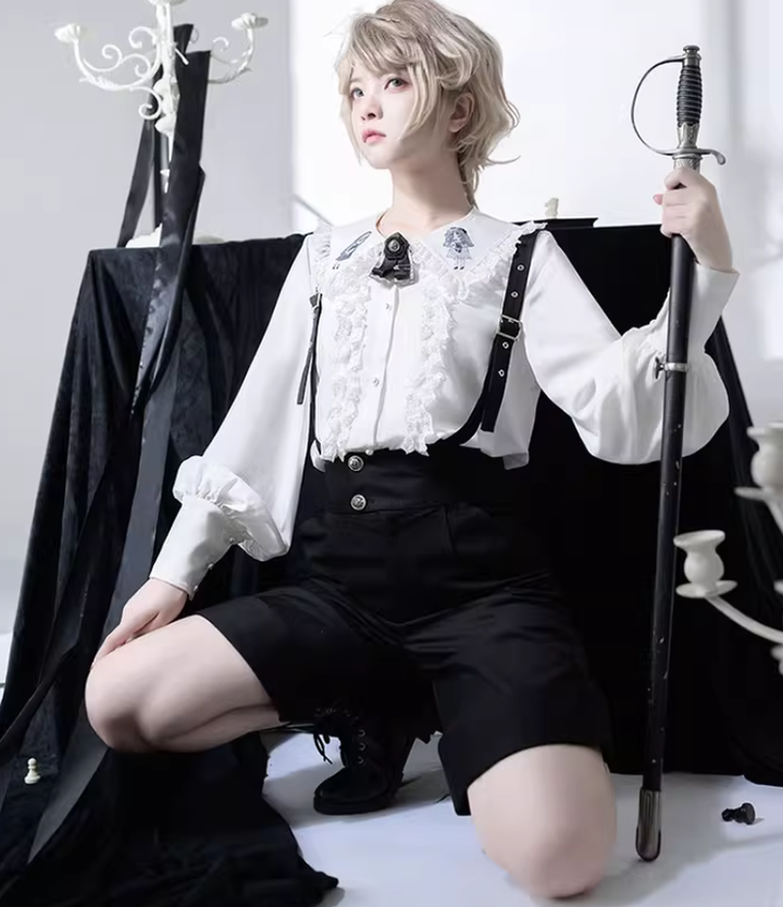 Ouji Lolita Blouse Prince Series Shirt And Suspender Pants 39362:629026