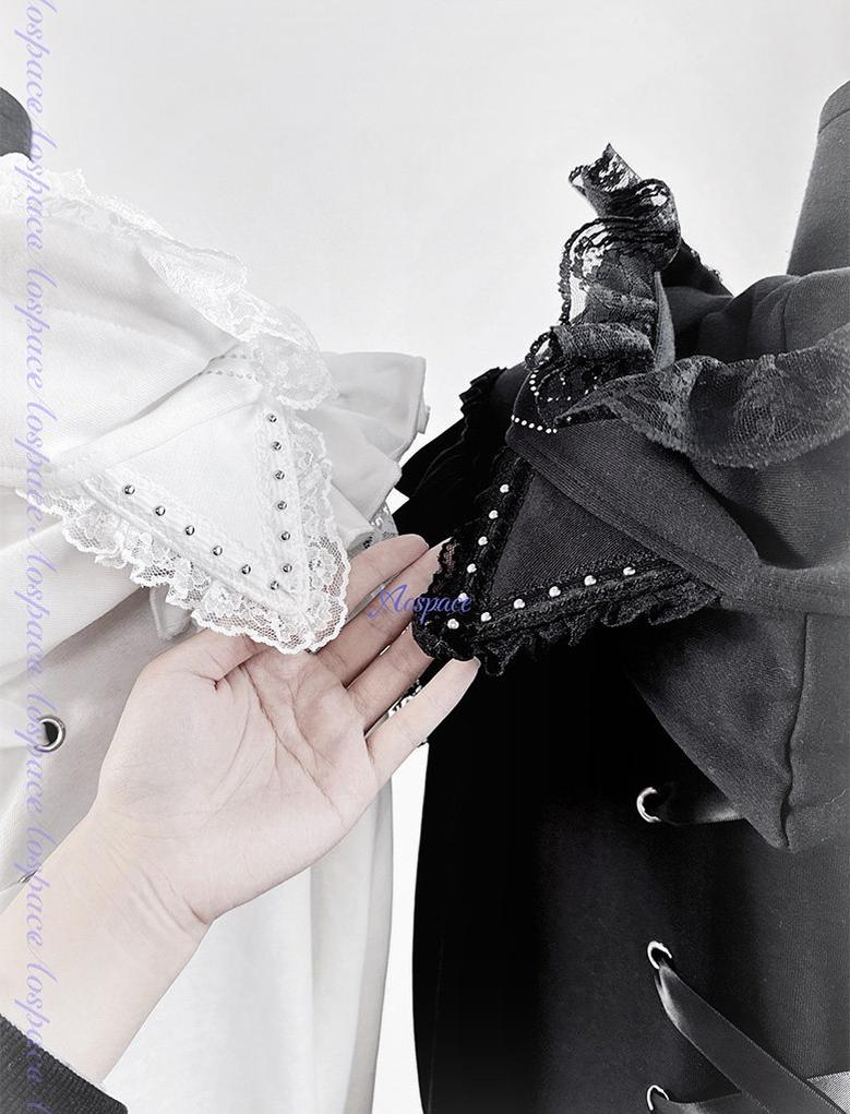 Rhinestone Setting Sub Culture Jacket, Cat Ear Hood 44766:825910