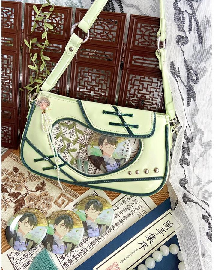 Chinese Style Itabag Knot Button Handbag Cross-body Bag 39542:627502