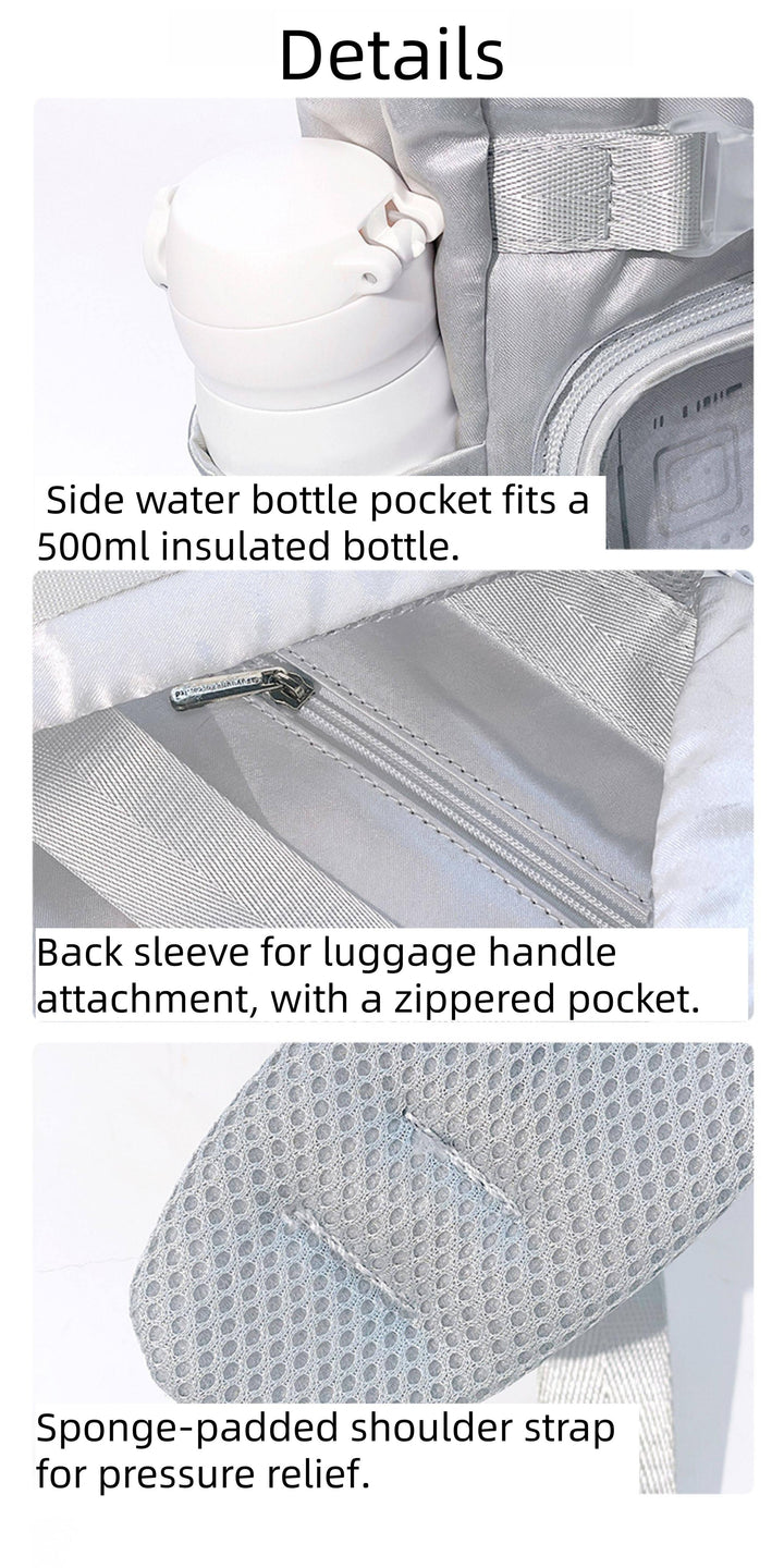 Large Capacity Itabag Backpack, Satin Waterproof Fabric 45429:850268