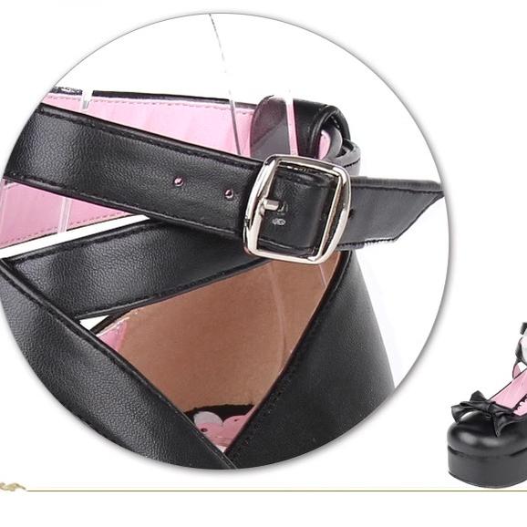 Lolita Shoes Platform Shoes Cross Strap Buckle Shoes Multicolor 31650:373106 31650:373106