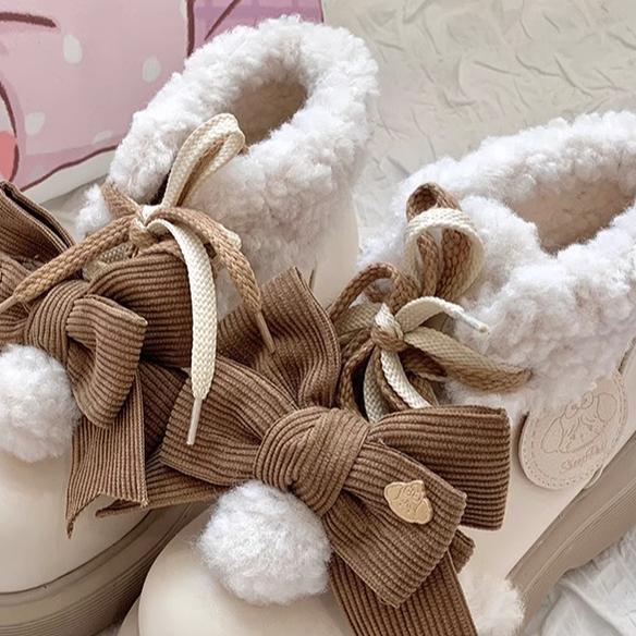 Kawaii Shoes Animal Ears Short Snow Boots 33770:447284 33770:447284