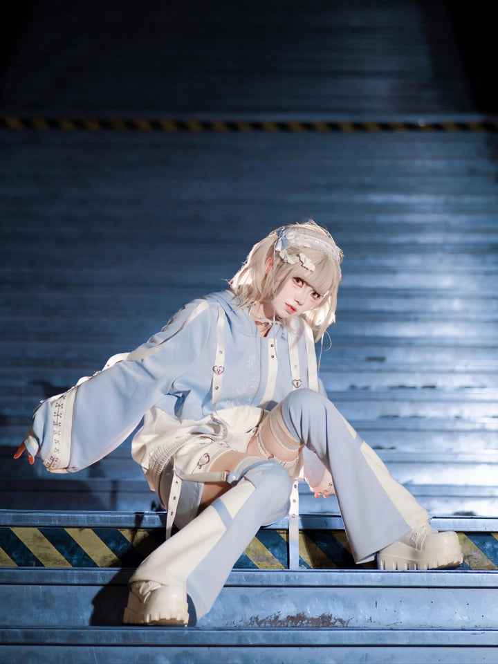 Tenshi Kaiwai Techwear Jacket and Shorts Set 44426:810726