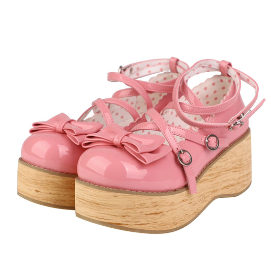 Chunky Platform Lolita Shoes with Round Toe 4 Colors (34 35 36 37 38 39 40 41) 21622:317670