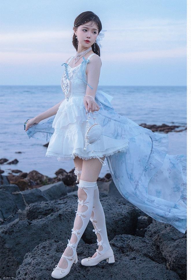 Lolita Dress Prom Dress Ballet Boned Strapless Mini Dress 36242:534154