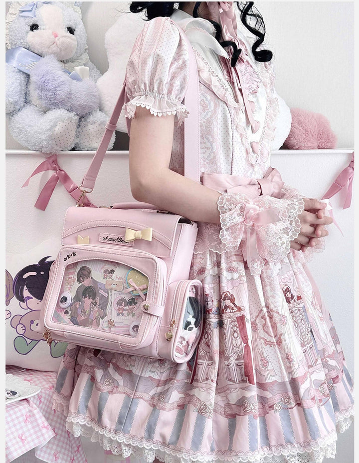 Kawaii Ita Bag with Crossbody Strap, Clear Window 45414:846819