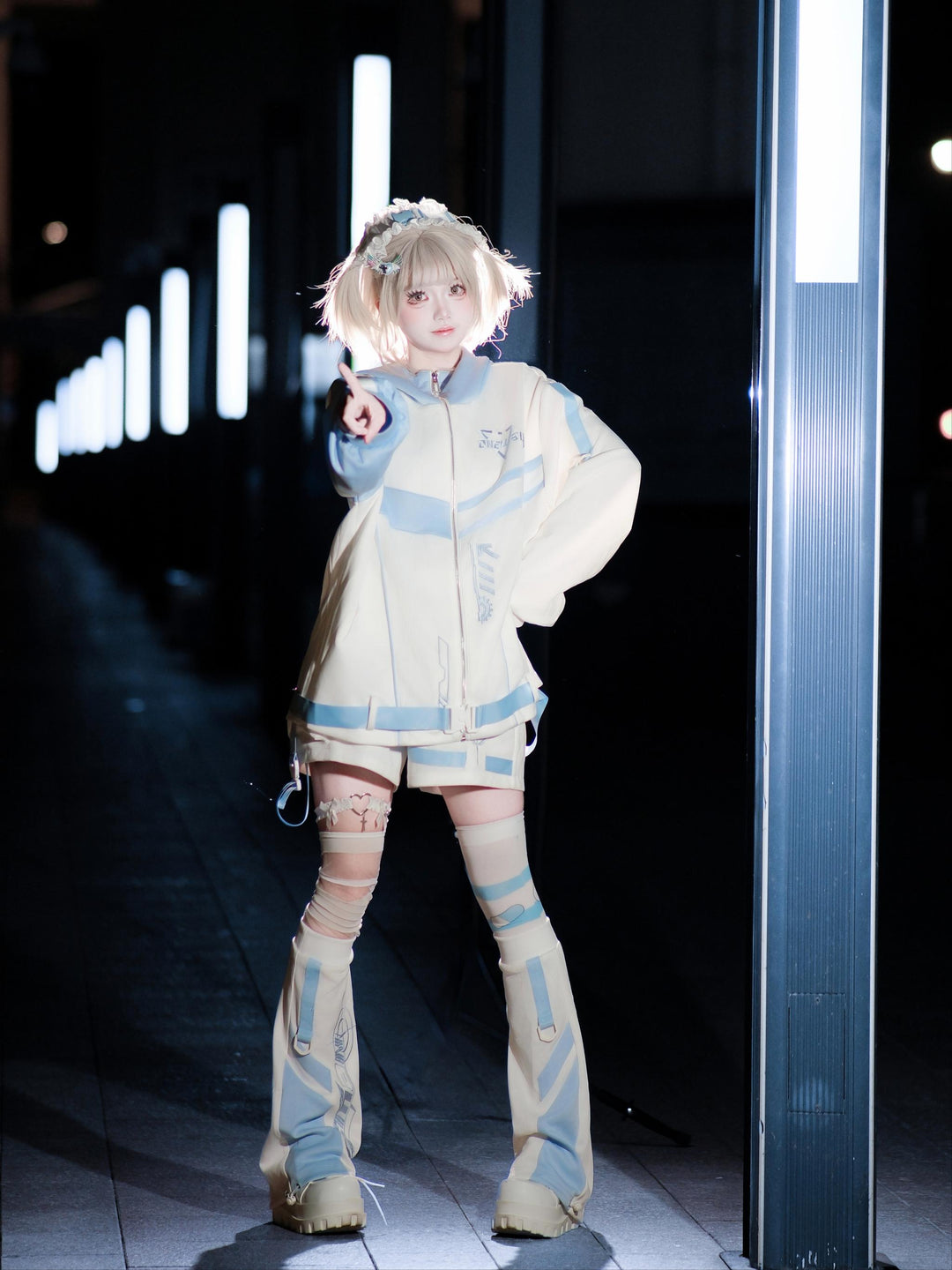 Plus Size Tenshi Kaiwai Outfit, Jacket and Shorts 44120:796973