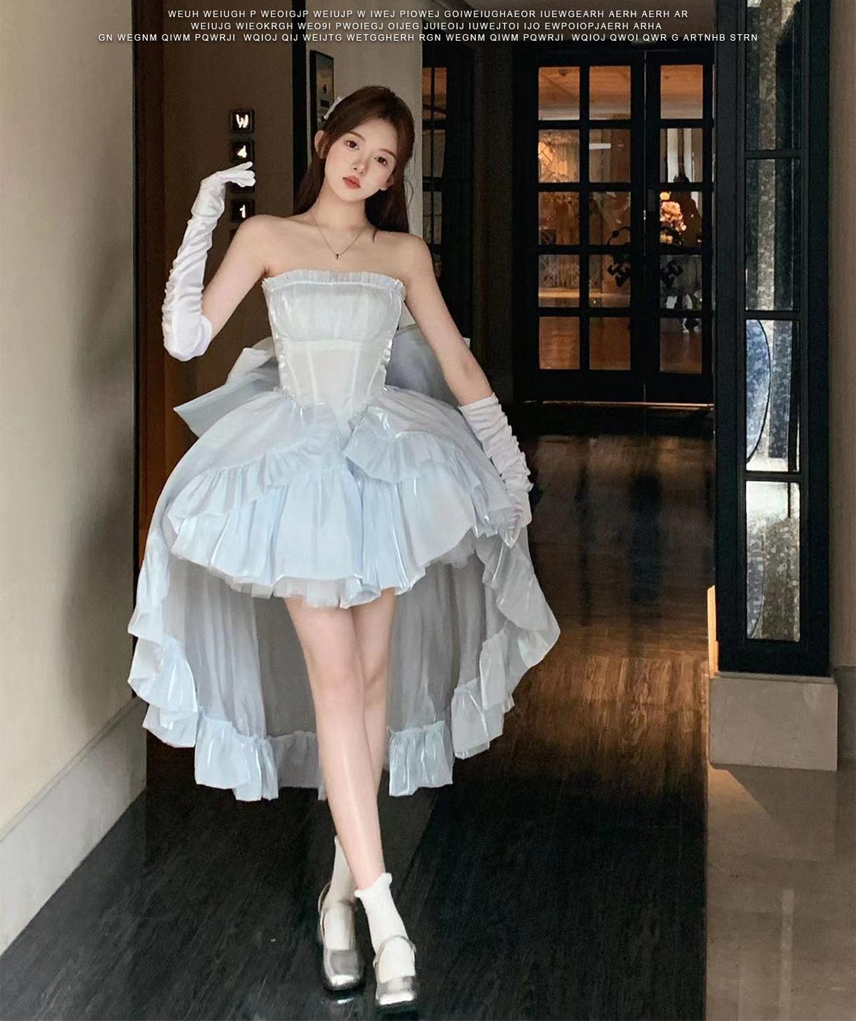 Elegant Lolita Princess Prom Dress With Multi-Layered Design