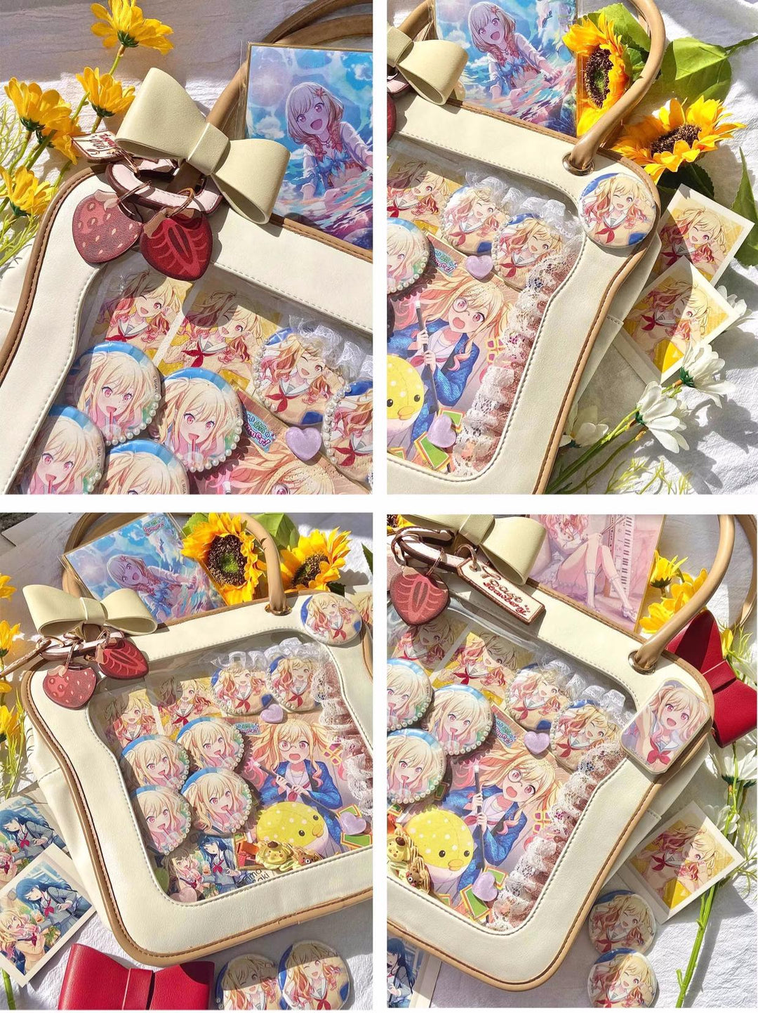 Kawaii Fashion Crossbody Handbag Bow Itabag 7 Colors 21914:326468