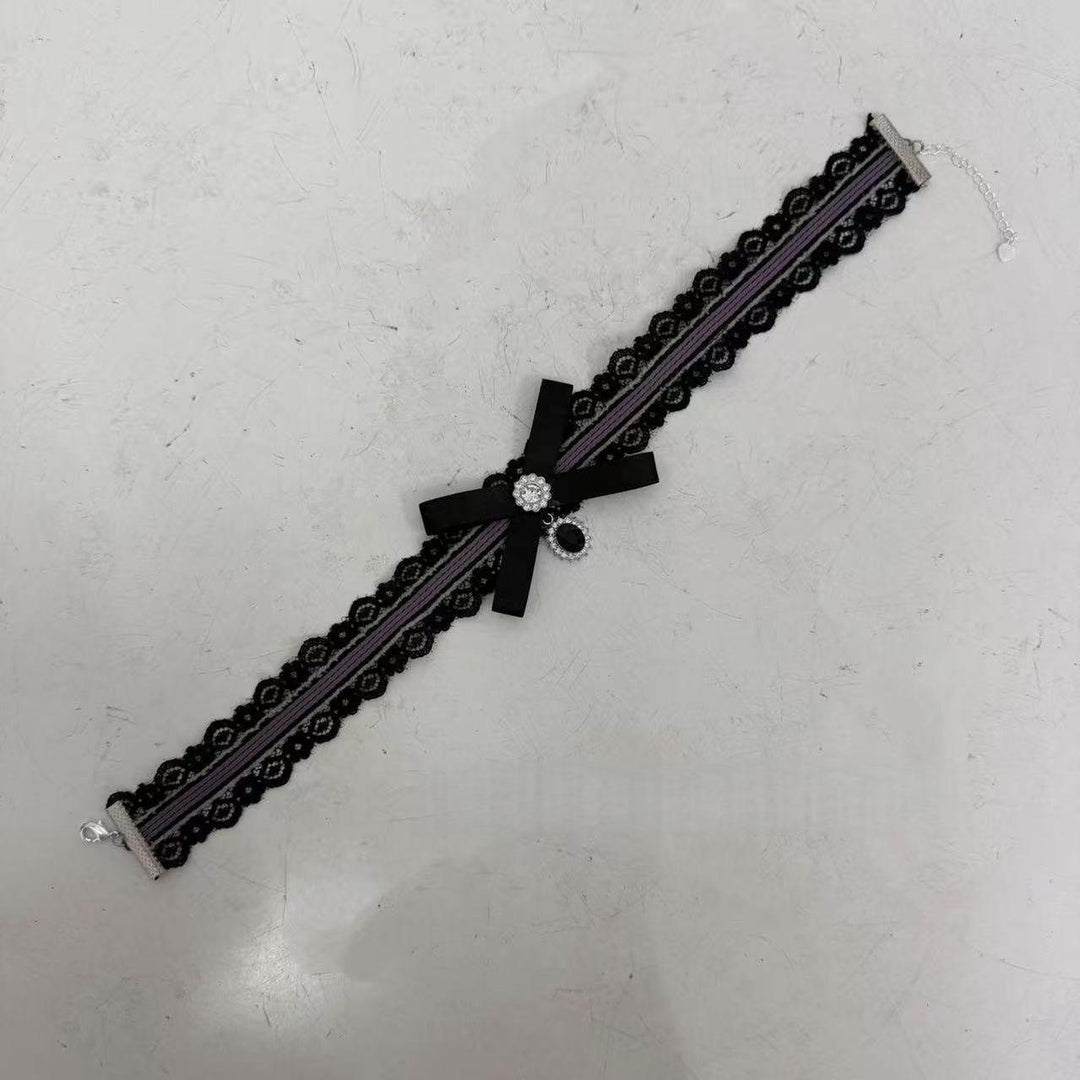 Jirai Kei Long Sleeve Blouse, Lace Open-Shoulder (M) / L M S XL) 44588:815124