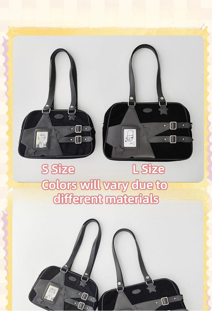 Subculture Ita Bag Large Capacity Square Star Crossbody Bag 40126:678648