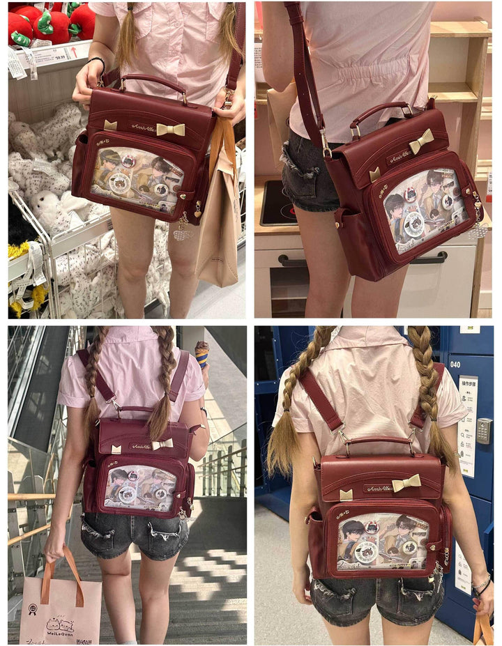 Kawaii Ita Bag with Crossbody Strap, Clear Window 45414:846815