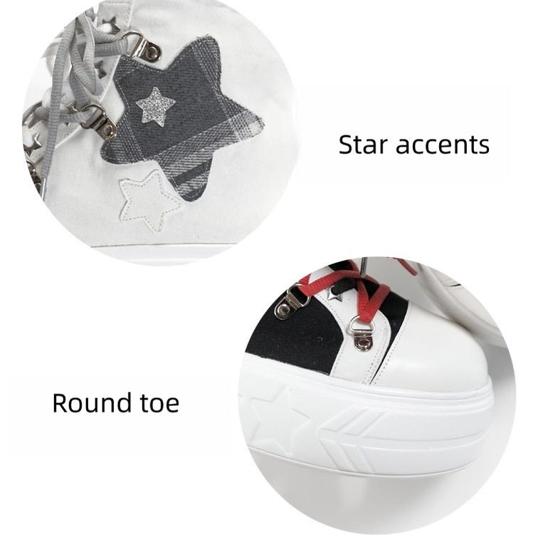 Subculture Platform Canvas Shoes, Foldable Collar 45354:845479