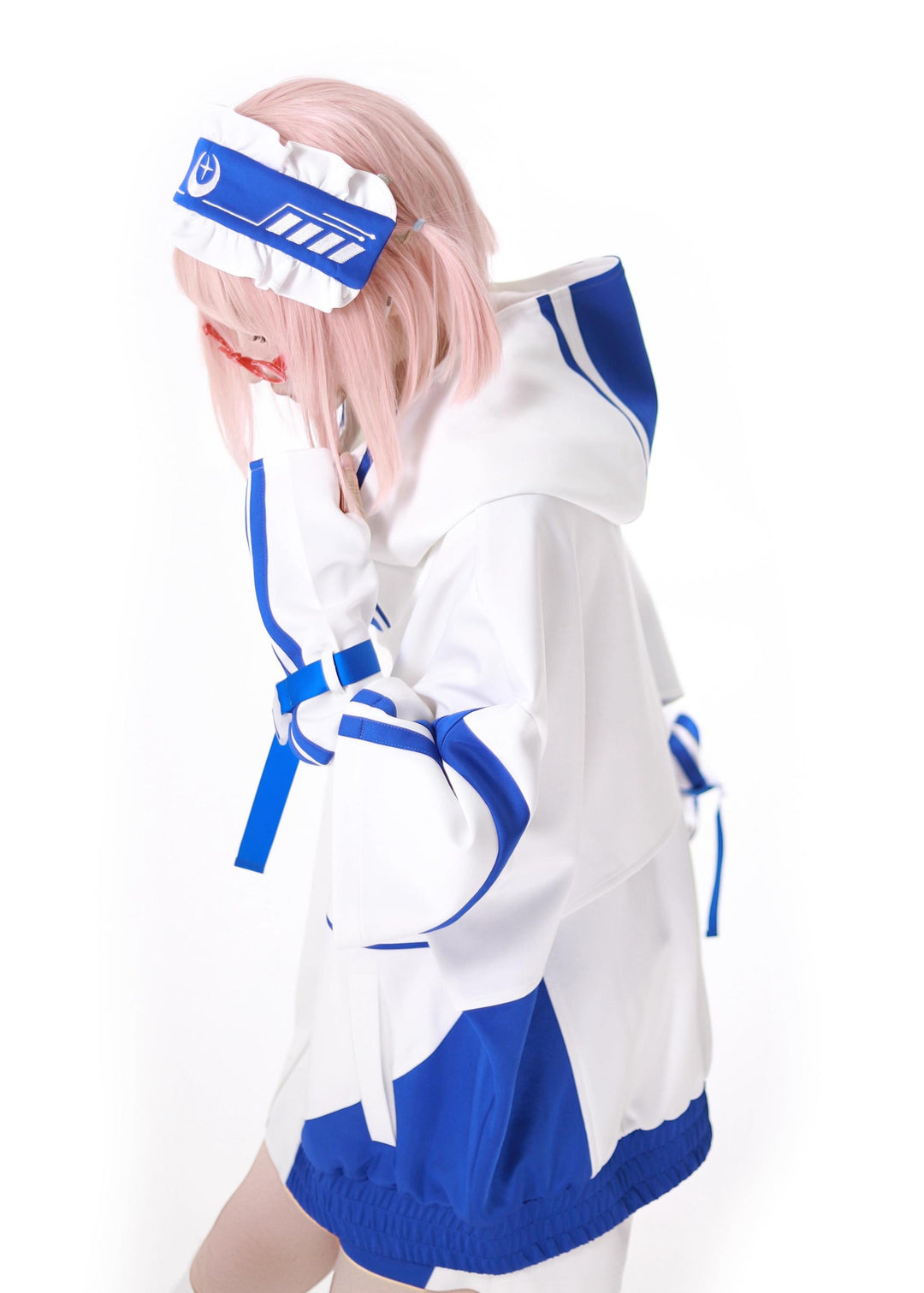 Oversized Short-Sleeved Jirai Kei Jacket Set with Shorts & Pants 42810:764223