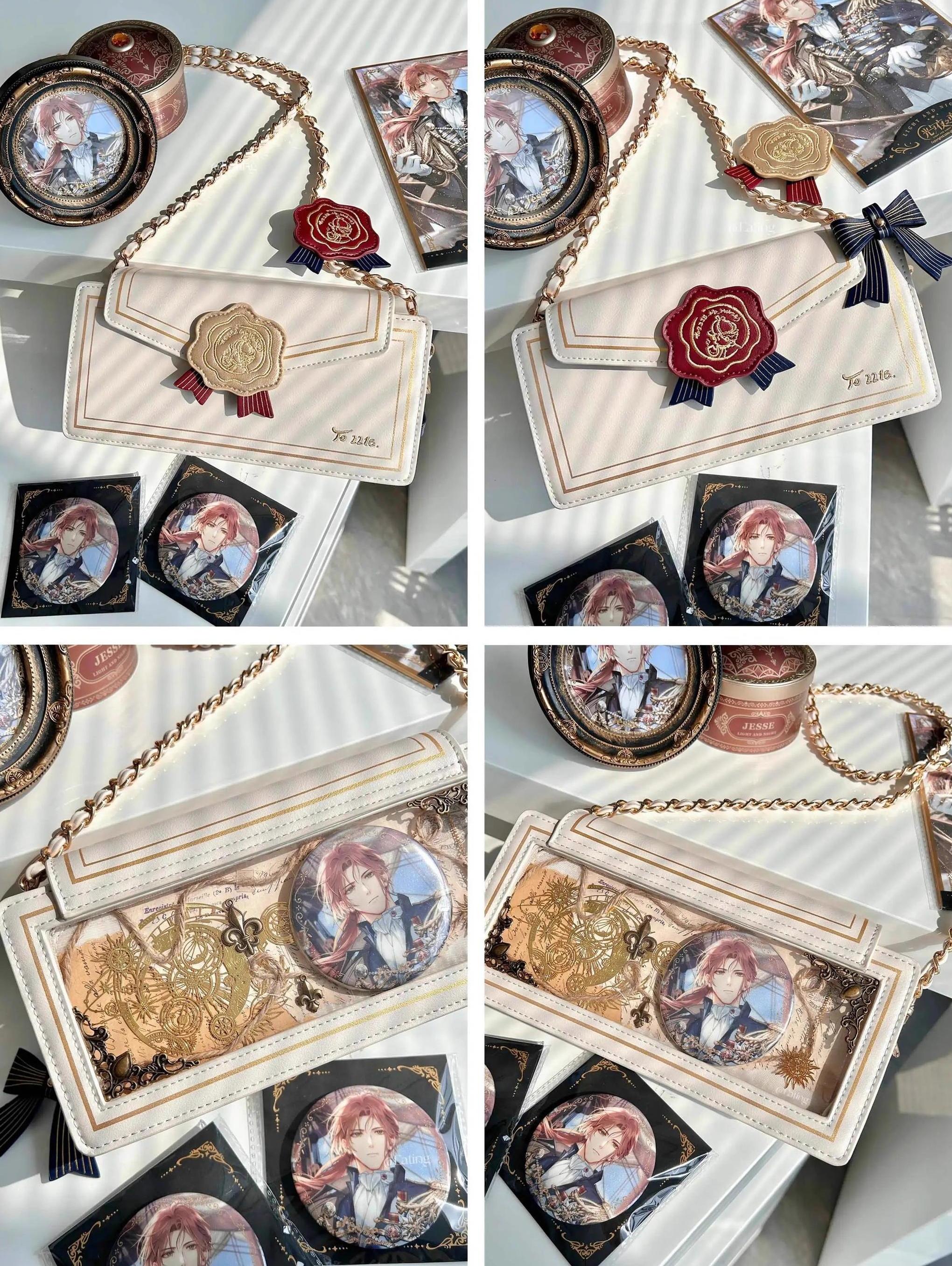 Kawaii Itabag Rose Envelope Shaped Crossbody Chain Itabag – Honey
