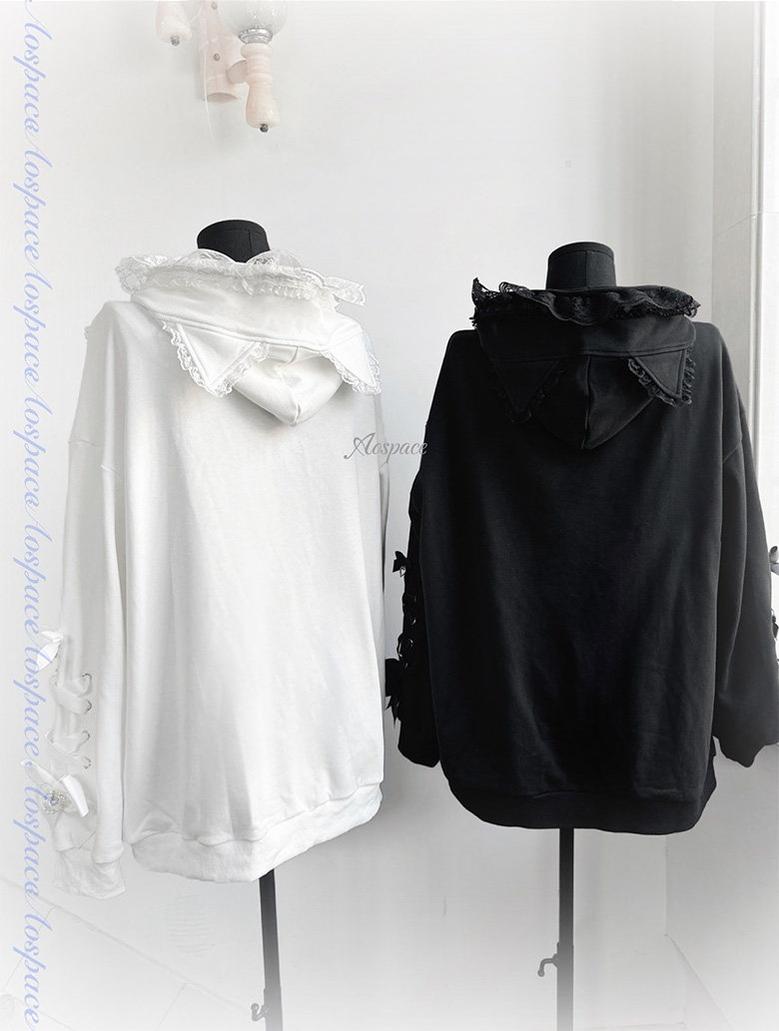 Subculture Hooded Sweatshirt, Oversized & Cat Ear 44926:829675