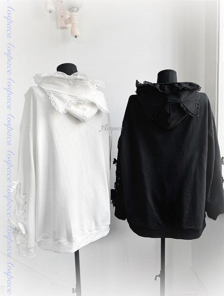 Subculture Hooded Sweatshirt, Oversized & Cat Ear 44926:829675