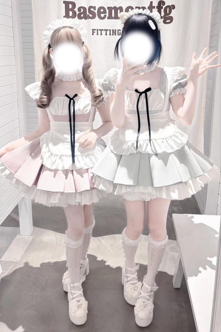 Kawaii Maid Dress, Detachable White Apron 43805:786137