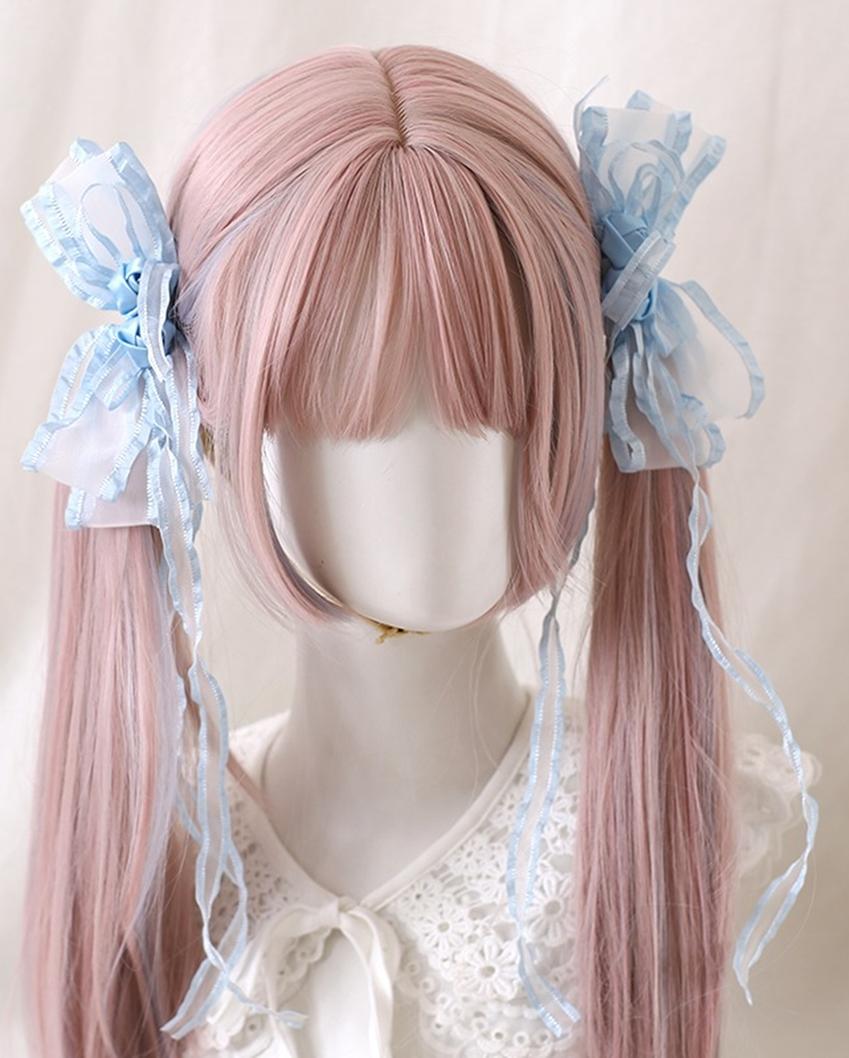 Jirai Kei Hairpin Lolita Headdress With Ribbon Multicolor 35300:489336 35300:489336