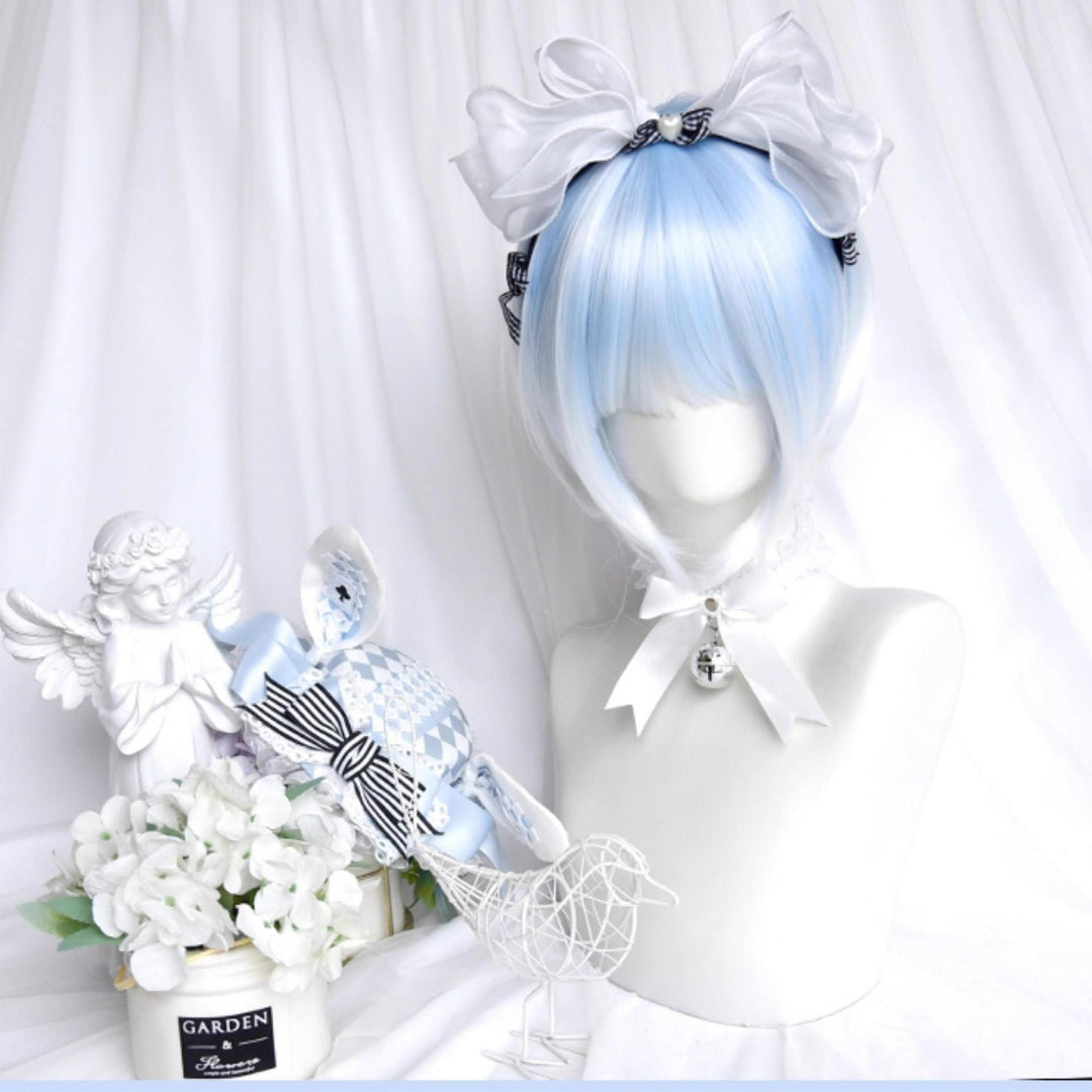 Lolita Wig Tenshi Kaiwai Blue Wig Double Ponytails 35054:483172 35054:483172