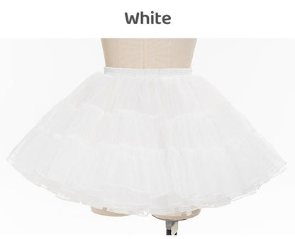 Lolita Petticoat Short Black Muti-layer Pettipants 37830:574586