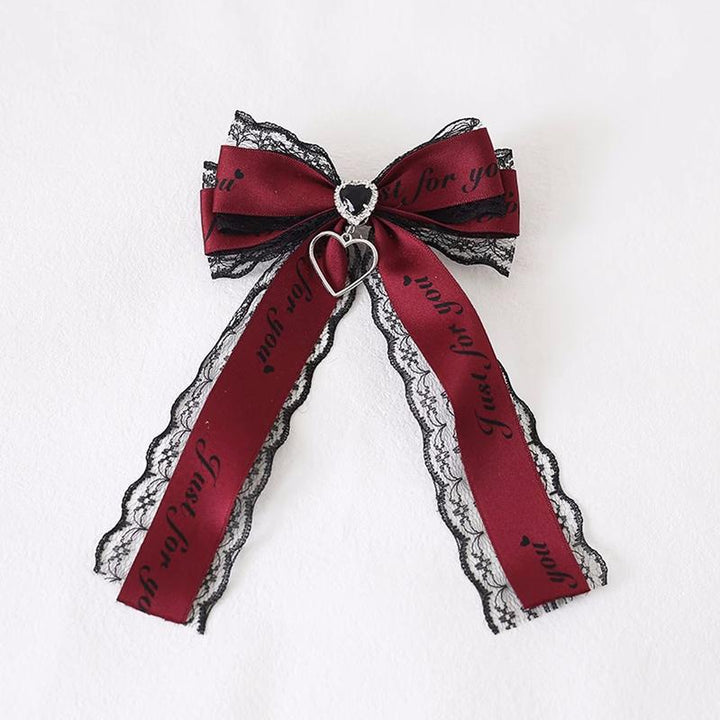 Jirai Kei Hair Clips Ryousangata Ribbon Bow Headwear 22542:333312 22542:333312