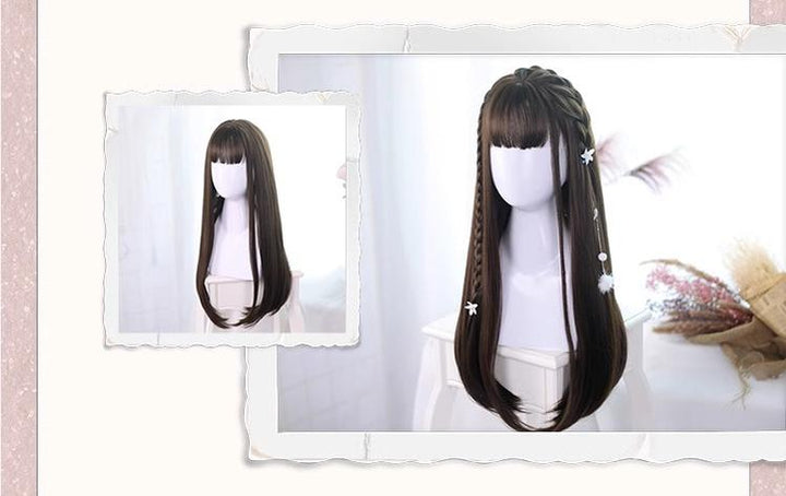 Harajuku Fashion Lolita Black Straight Long Wig 22812:330534