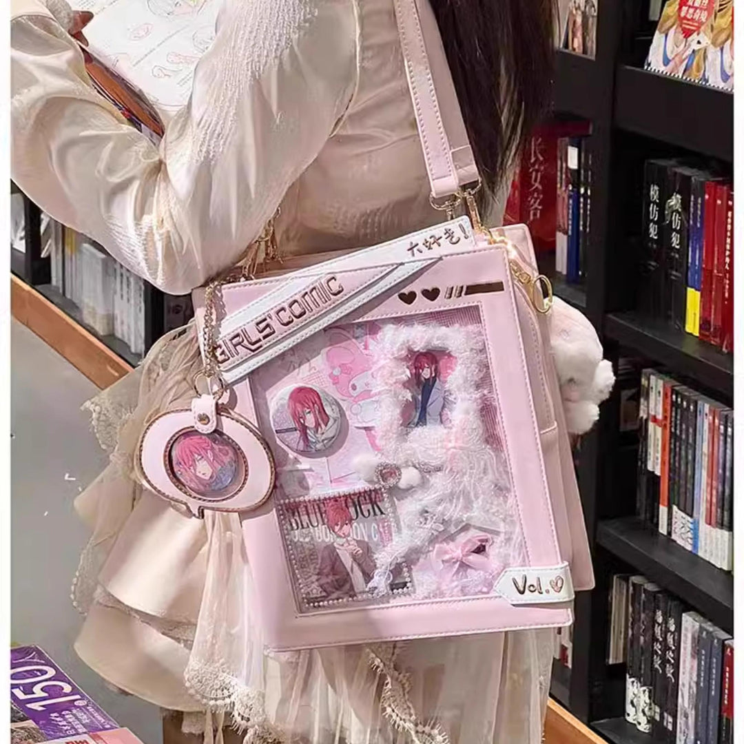 Kawaii Itabag Cute Crossbody Bag Embroidery Backpack 37258:556316 37258:556316