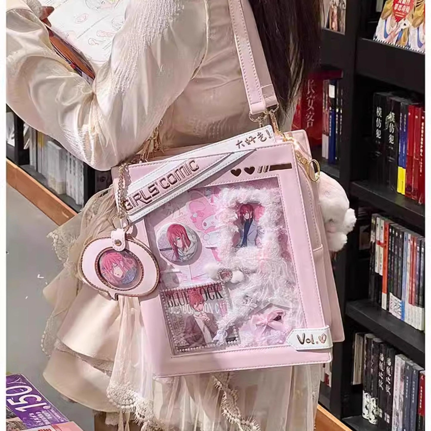 Kawaii Itabag Cute Crossbody Bag Embroidery Backpack 37258:556316