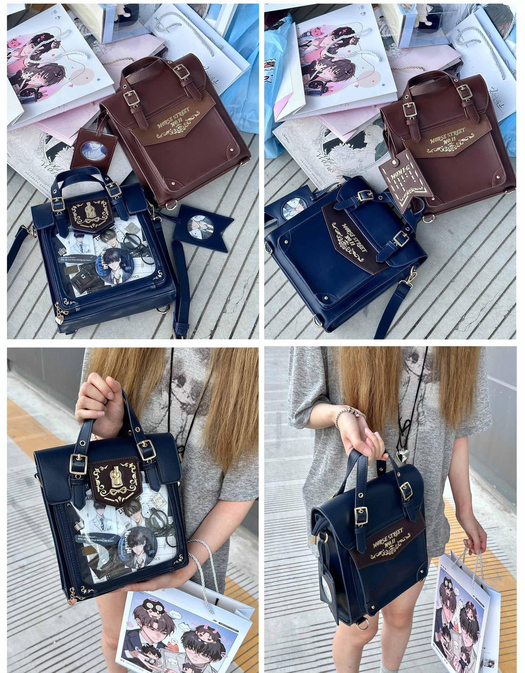 Vintage Embroidered Ita Bag, Clear Display Window 45415:846871