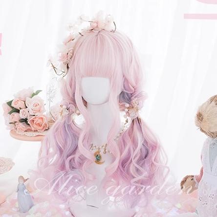 Lolita Wig Fairy Kei Wig Rainbow Wig Pink Wig 31726:497126 31726:497126