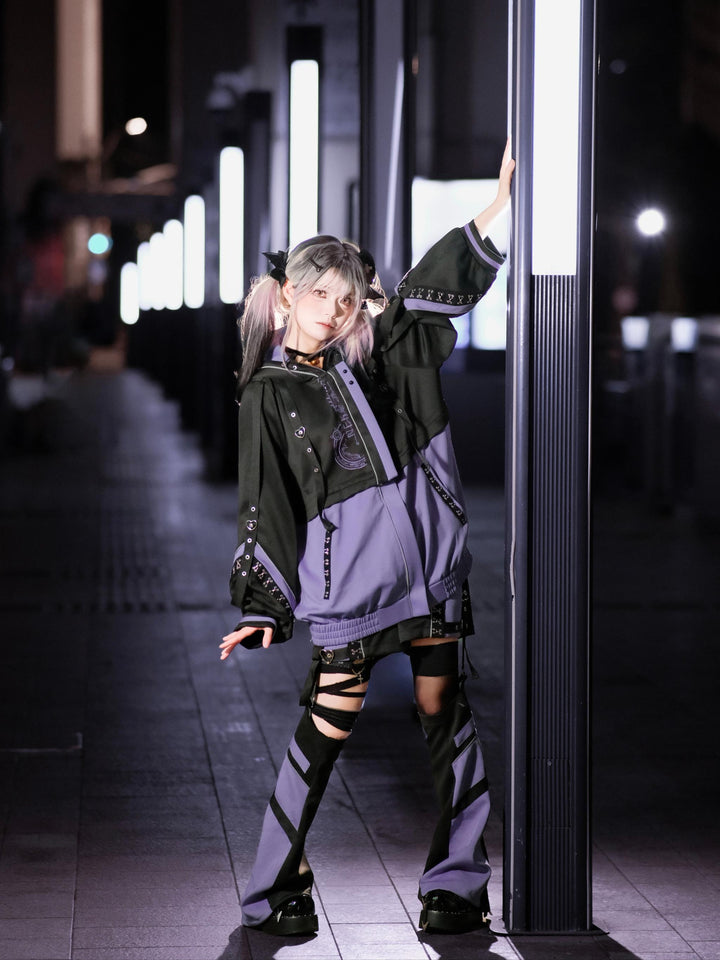 Tenshi Kaiwai Techwear Jacket and Shorts Set 44426:810746