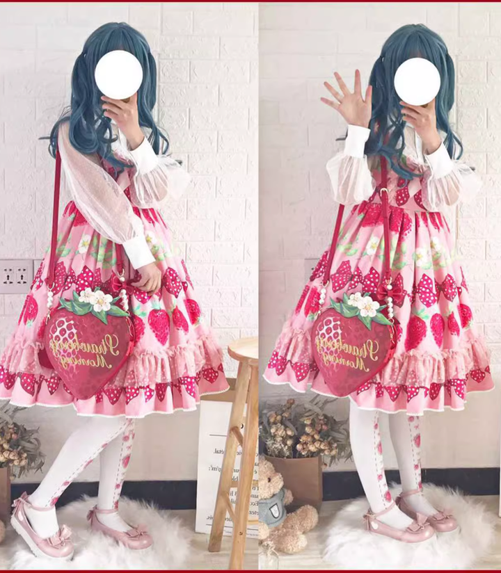 Sweet Lolita Bag Strawberry Handbag Crossbody Shoulder Bag 41814:722426